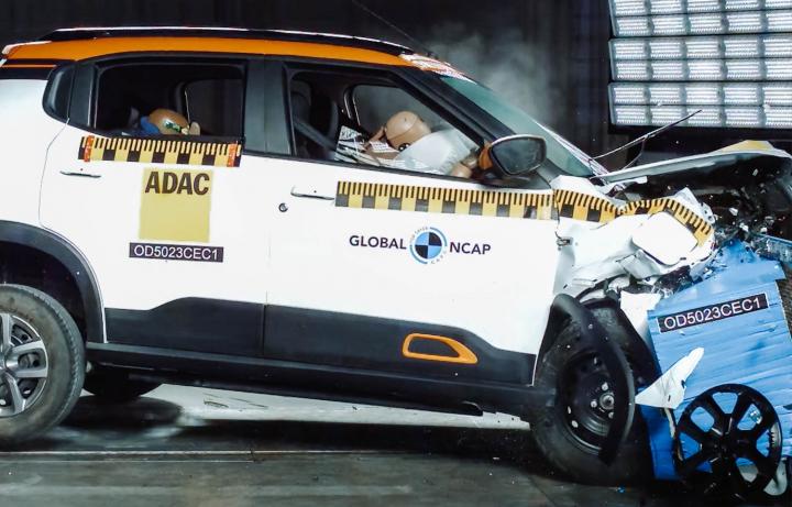 Citroen eC3 scores zero stars in Global NCAP crash tests 