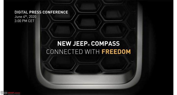 Jeep Compass facelift unveil on June 4, 2020 