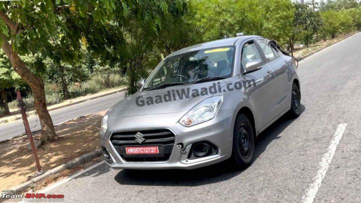 Maruti Suzuki Dzire CNG spotted testing 