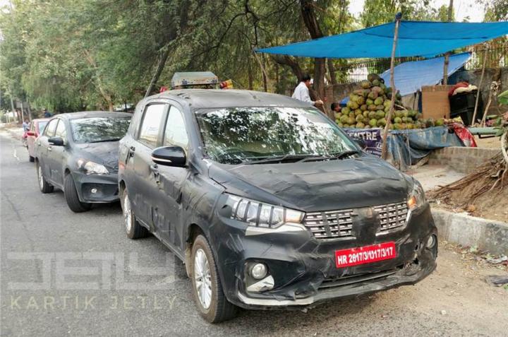 2nd-gen Maruti Ertiga spied with an automatic gearbox 