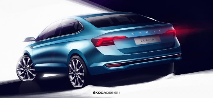 Skoda Slavia first design sketches revealed 