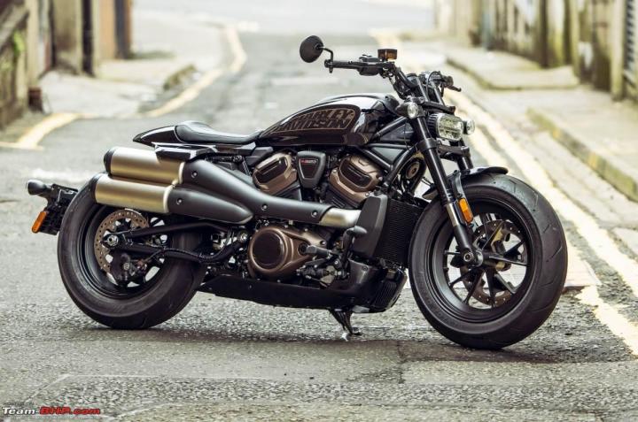 Harley-Davidson Sportster S listed on the website 