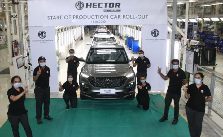 MG Hector Plus production begins 