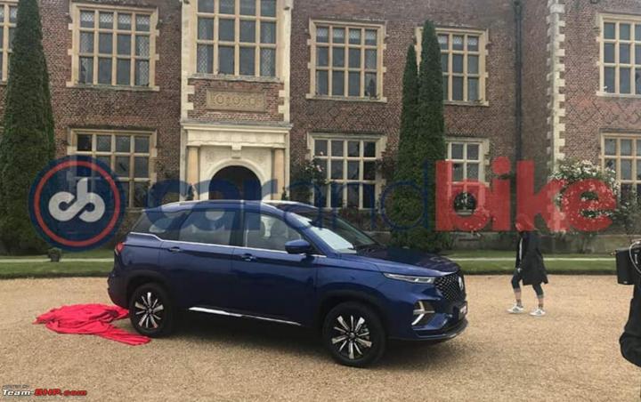 UK: MG Hector Plus spied during ad shoot; to get new colour 