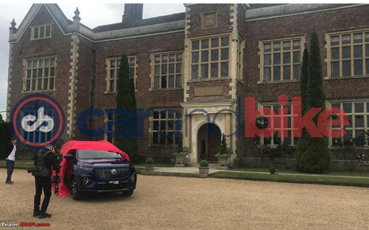 UK: MG Hector Plus spied during ad shoot; to get new colour 