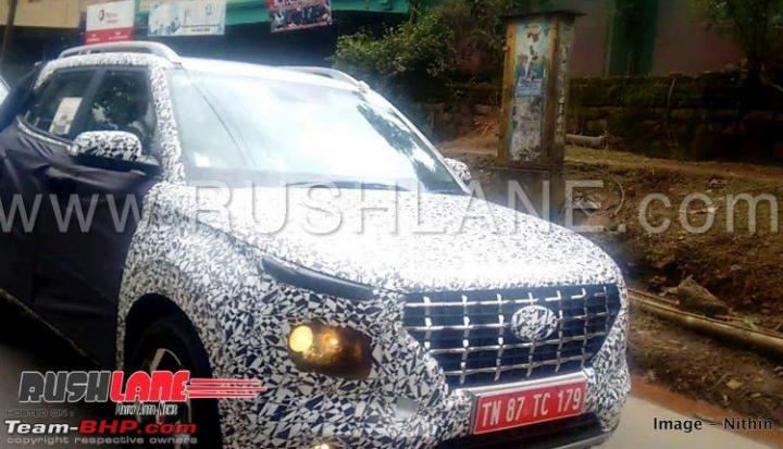Hyundai's new compact SUV spotted testing in India 