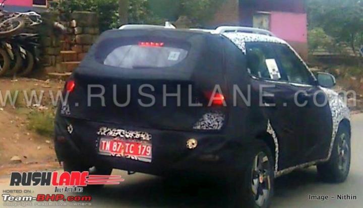 Hyundai's new compact SUV spotted testing in India 