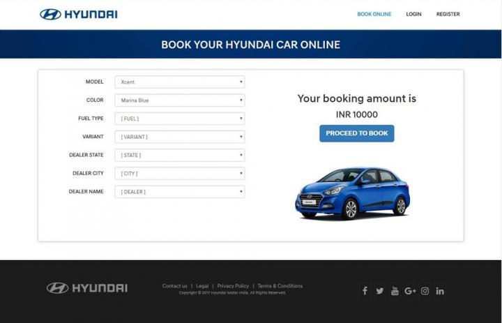 Hyundai starts online bookings for its cars in India 