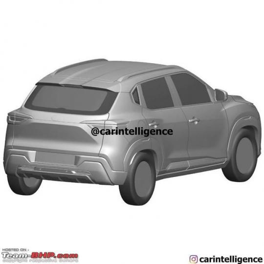 Nissan Magnite patent images leaked 