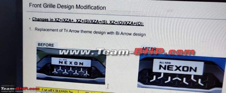 Tata Nexon gets new Bi-Arrow front grille 