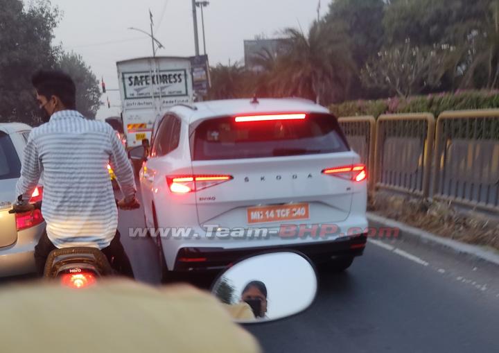 Skoda Enyaq iV electric SUV spied on Indian roads completely