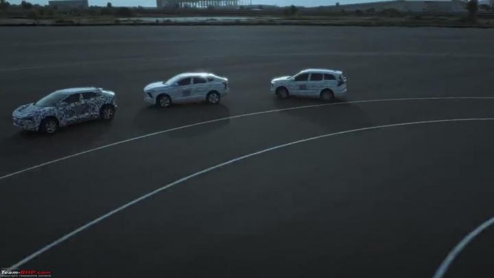 Mahindra teases three electric SUVs clocking 200 km/h 
