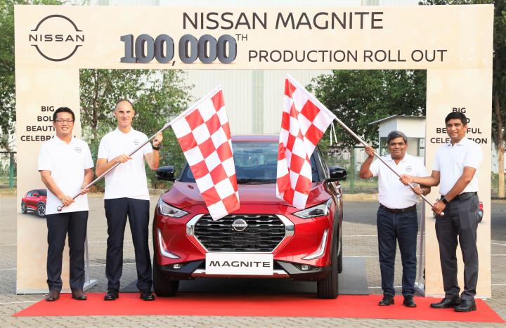 Nissan Magnite production crosses the 1,00,000 unit mark 