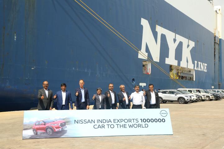 Nissan India achieves exports of 10 lakh vehicles 