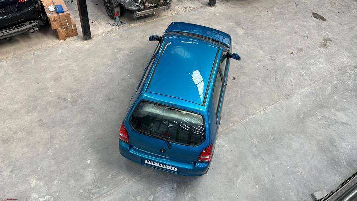Lovely restoration of my late father's 17-year-old Maruti Alto 