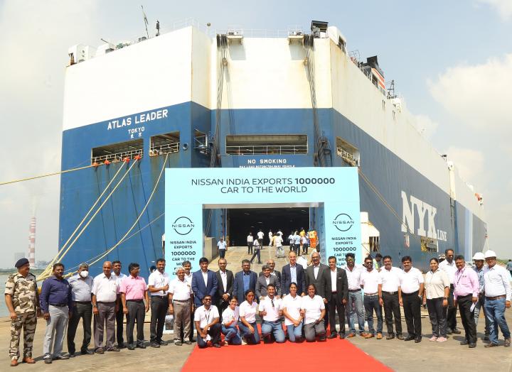 Nissan India achieves exports of 10 lakh vehicles 