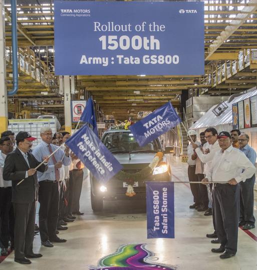 Tata Motors rolls out 1,500th Army-spec GS800 Safari Storme 