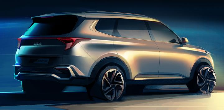 Kia Carens revealed through official design sketches 