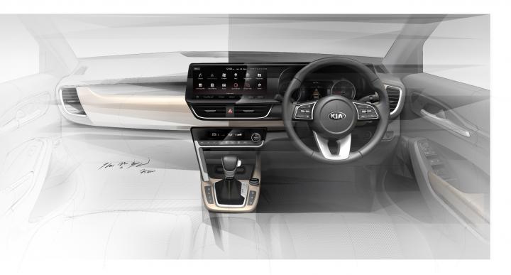 Kia SP2i mid-size SUV interior revealed 