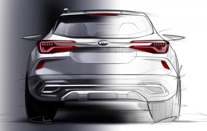 Kia SP2i mid-size SUV first design sketches out 