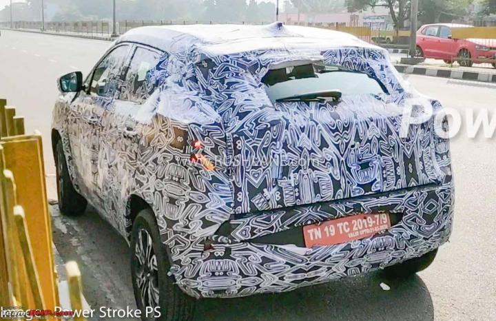 Renault Kiger (HBC) sub-4 meter SUV spied 