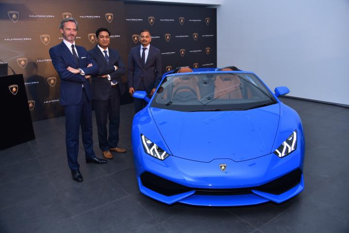 Lamborghini Huracan Spyder launched at Rs. 3.89 crore 