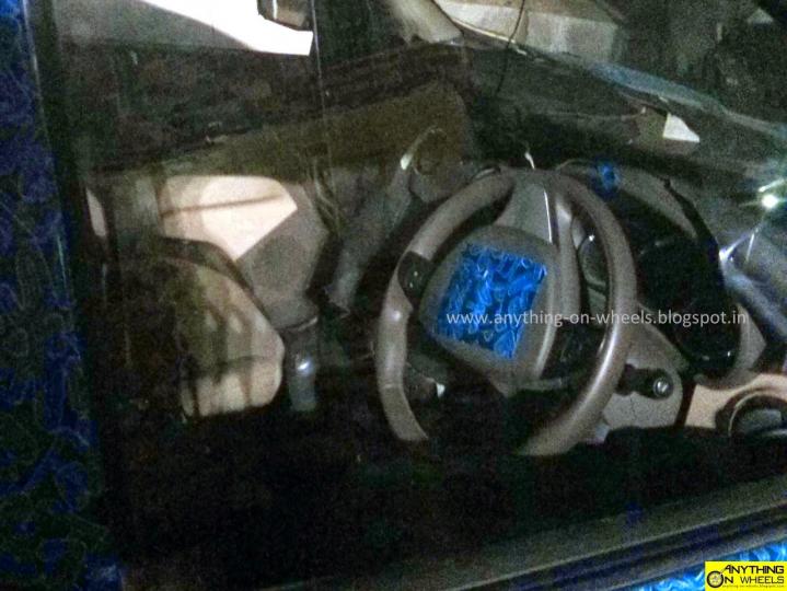 Renault Lodgy interiors snapped at close range 