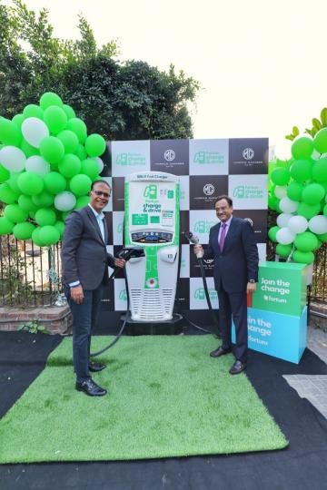 MG & Fortum install first 50 kW DC fast charger in Gurgaon 