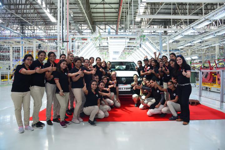 MG Hector production begins 