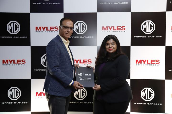 MG Motor India announces tie-up with Myles 