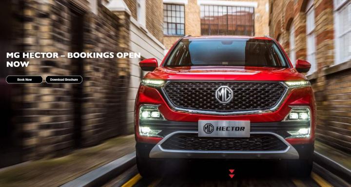 MG Hector bookings open 