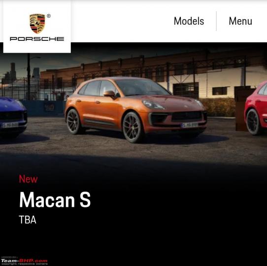 Porsche lists Macan facelift on the website 