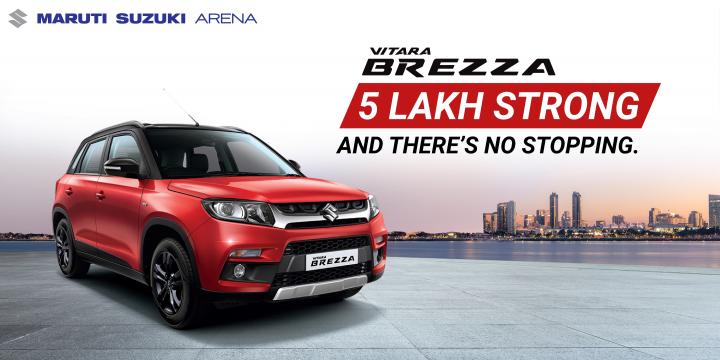 Maruti Vitara Brezza 5 lakh sales up 