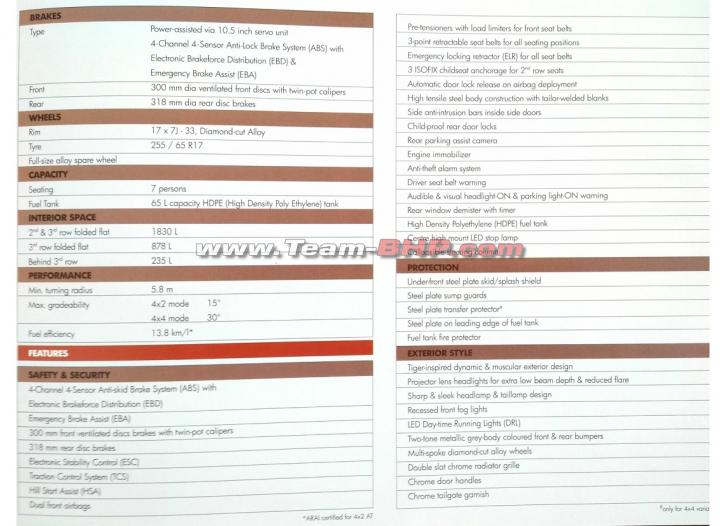 Scoop! Isuzu MU-X brochure leaked ahead of launch 