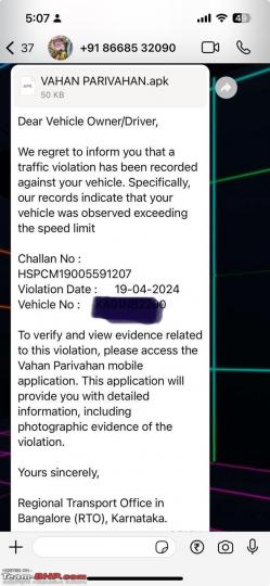 Fake speeding violation phishing scam as 