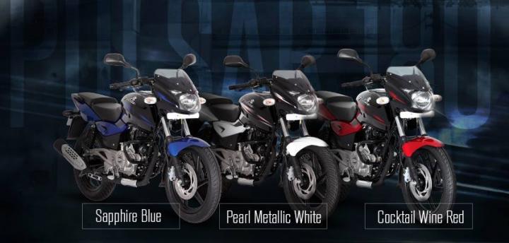 Bajaj Pulsar 180 available with 3 new two-tone colour options 