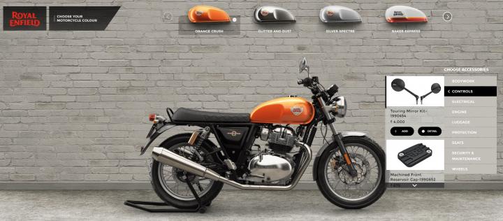 Royal Enfield online configurator launched 