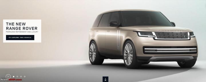 2022 Range Rover listed on brand's Indian website 