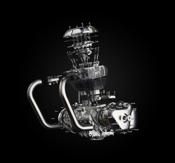 Royal Enfield unveils new 650cc twin-cylinder engine 