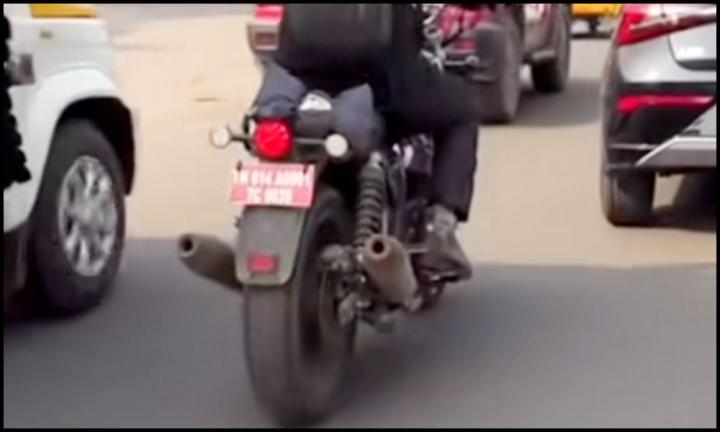 Royal Enfield Interceptor 750 spied in India 
