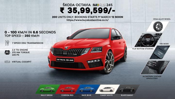 Book your Skoda Octavia RS 245 online 