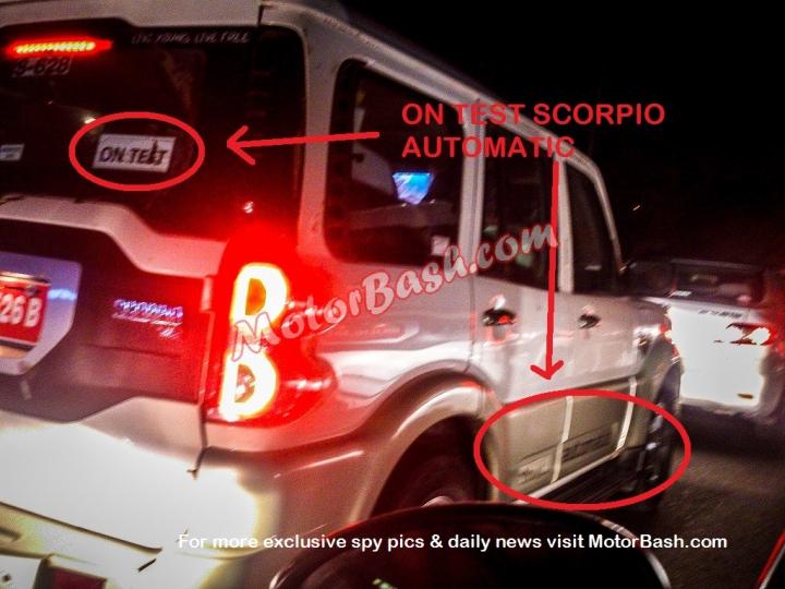 New Mahindra Scorpio Automatic spied testing 