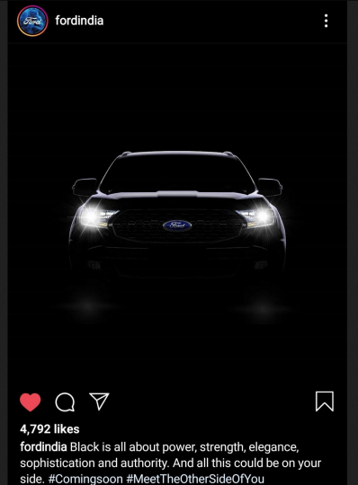 Ford Endeavour Sport teased ahead of launch 