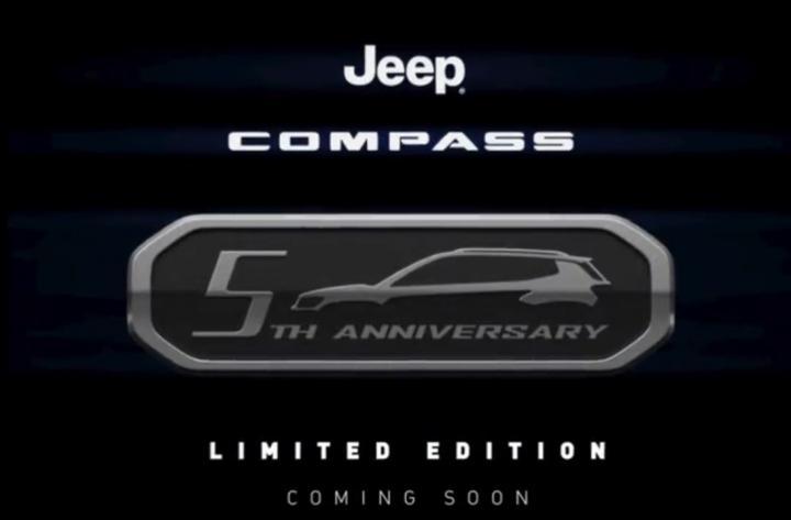 Jeep Compass 5th Anniversary Edition teased ahead of launch 