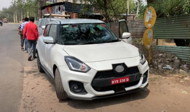 Suzuki Swift Sport spotted testing ADAS tech in India 