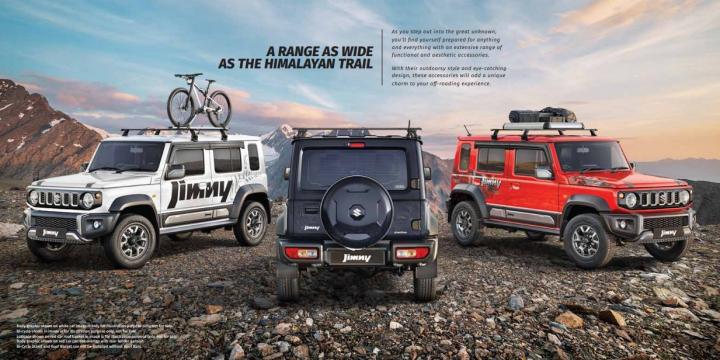 Maruti Jimny accessory packages priced from Rs 5,280 
