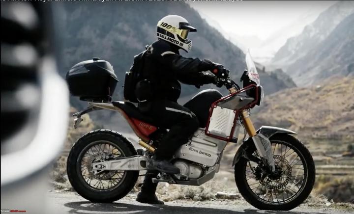 Royal Enfield unveils Himalayan EV test bike at EICMA 2023 