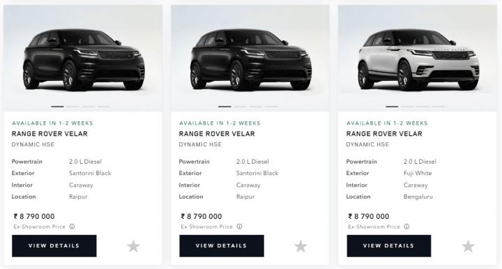 Range Rover Velar prices slashed by Rs 6.40 lakh  