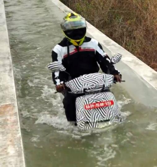 Ather Rizta wades through 400 mm of water in new video 