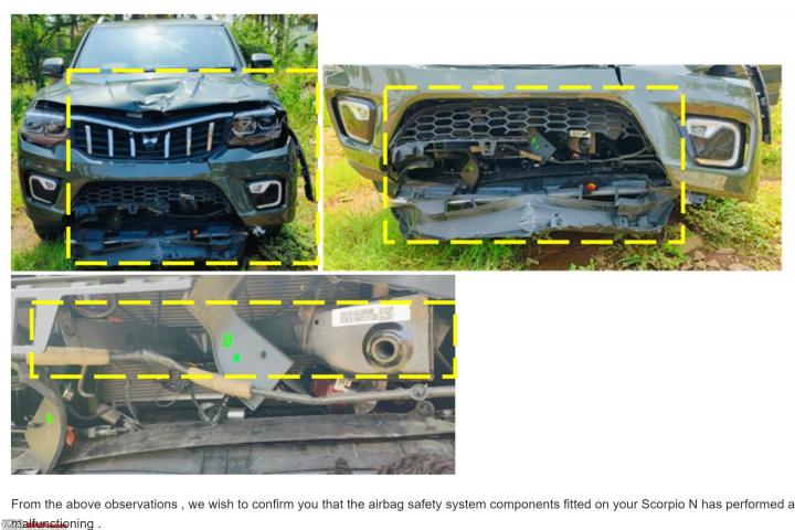 Scorpio N crash: Mahindra's answer as to why the airbags didn't deploy 